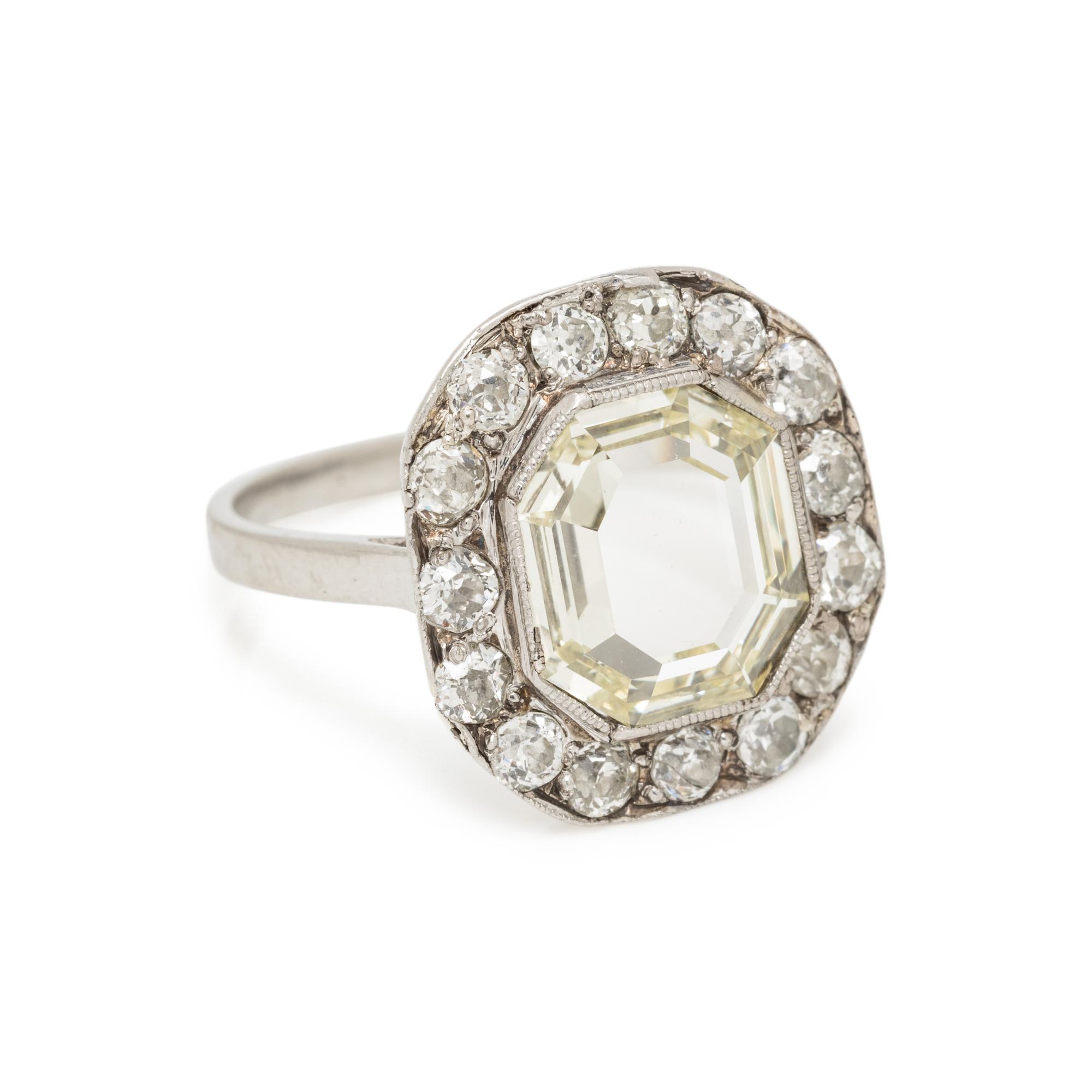 ANTIQUE, PORTRAIT DIAMOND AND DIAMOND RING