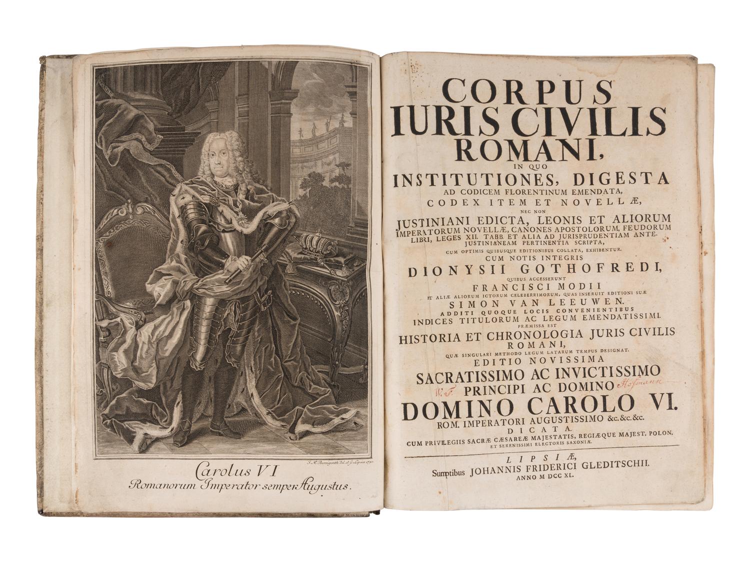 [HISTORY & LAW]. A group of 3 works, comprising:
