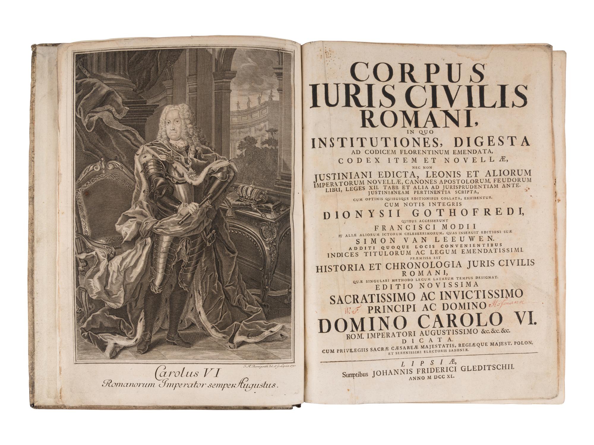[HISTORY & LAW]. A group of 3 works, comprising: