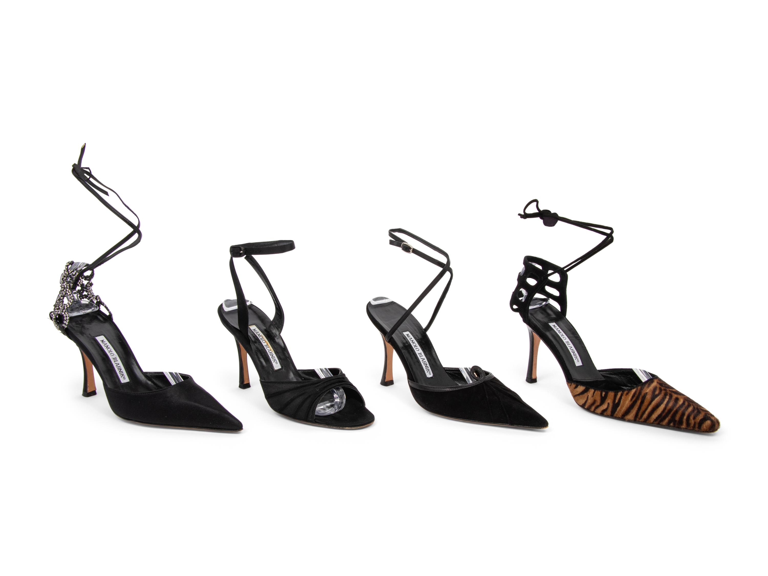 Four Pairs of Manolo Blahnik Shoes