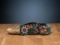 Mik'maq Beaded Hide Moccasins