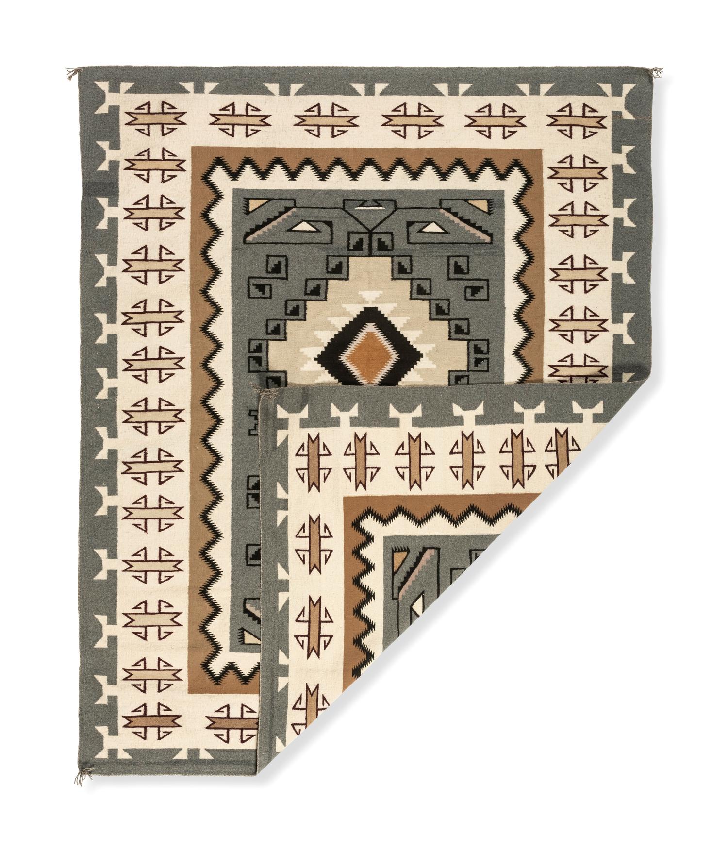 Navajo Two Grey Hills Weaving / Rug