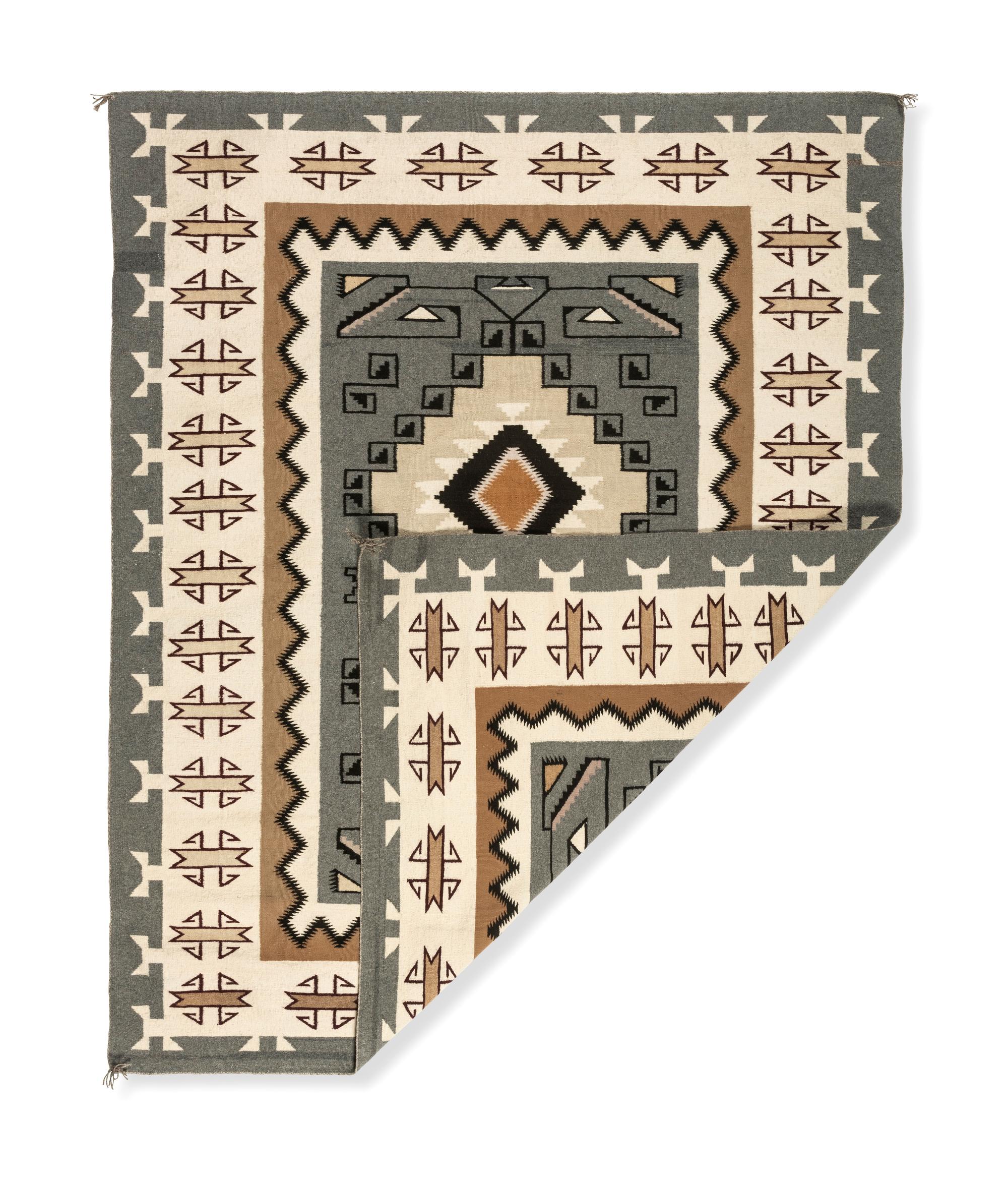 Navajo Two Grey Hills Weaving / Rug
