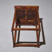 A Chinese Hardwood, Probably Huanghuali, and Burlwood Incense Stand, Xiangji , 20th Century 二十世紀 或黃花梨嵌癭木香几