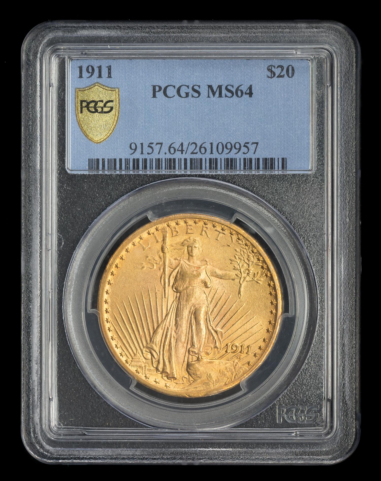A United States 1911 St. Gaudens $20 Gold Coin