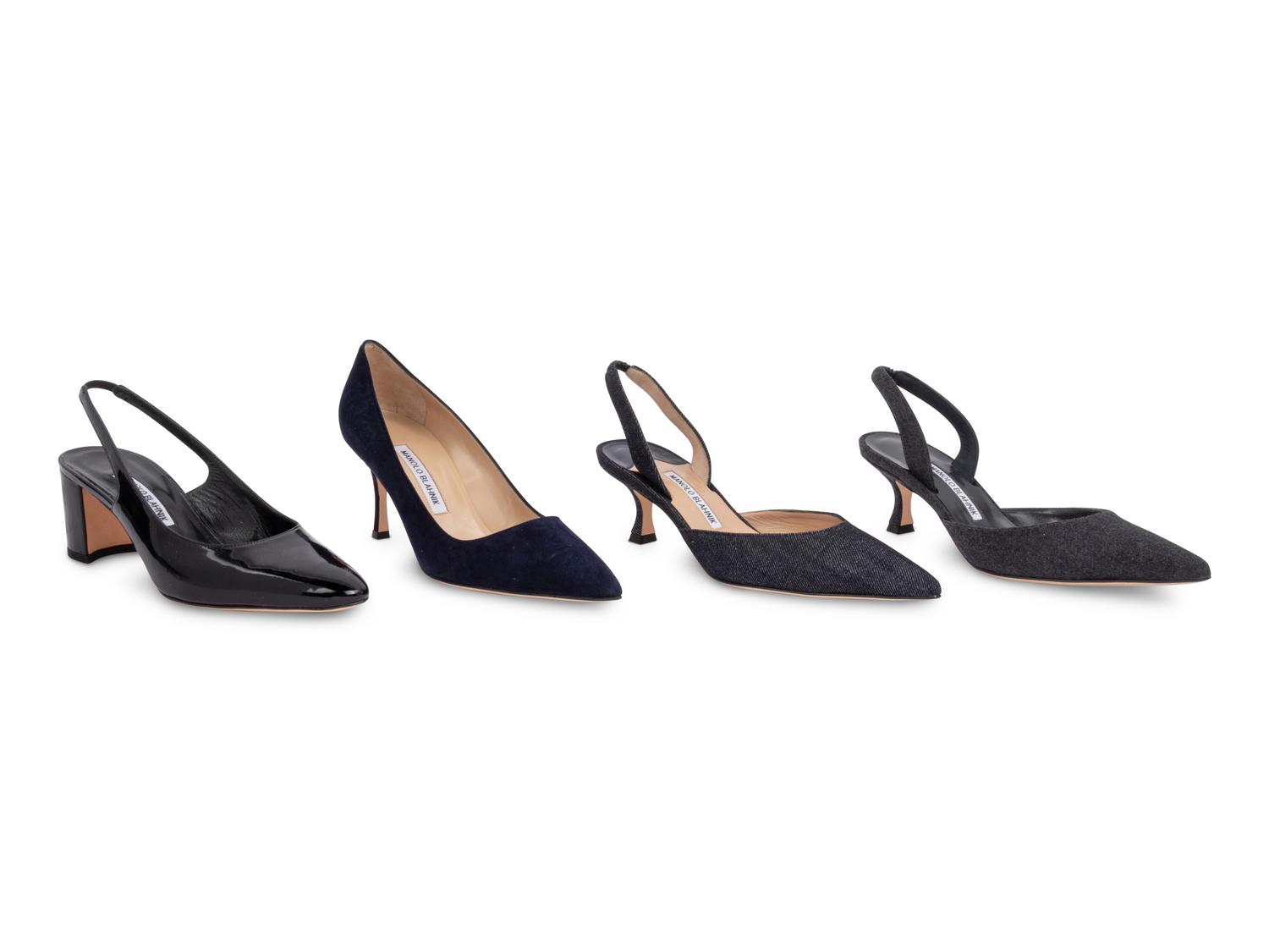 Four Unworn Pairs of Manolo Blahnik Shoes, 2010-20s