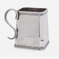 A square silver cup Ball, Tompkins & Black (active 1839-1851), New York, NY, dated "1842"