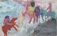 Bob Thompson (American, 1937-1966) - Provincetown Beach Scene