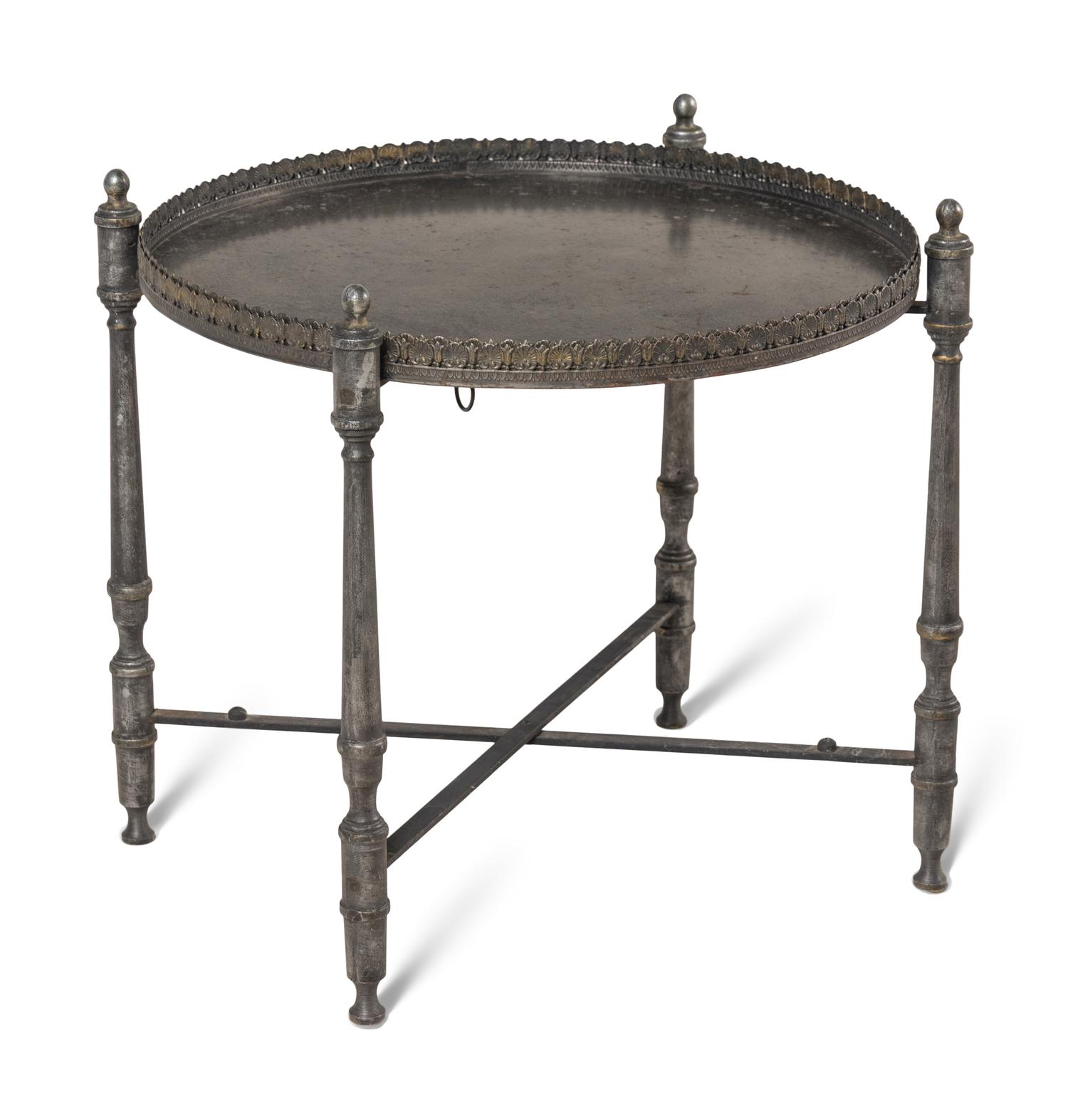A French Metal Tray Table