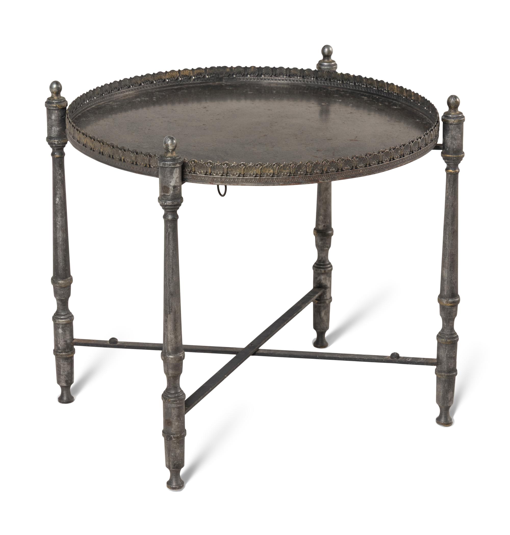 A French Metal Tray Table