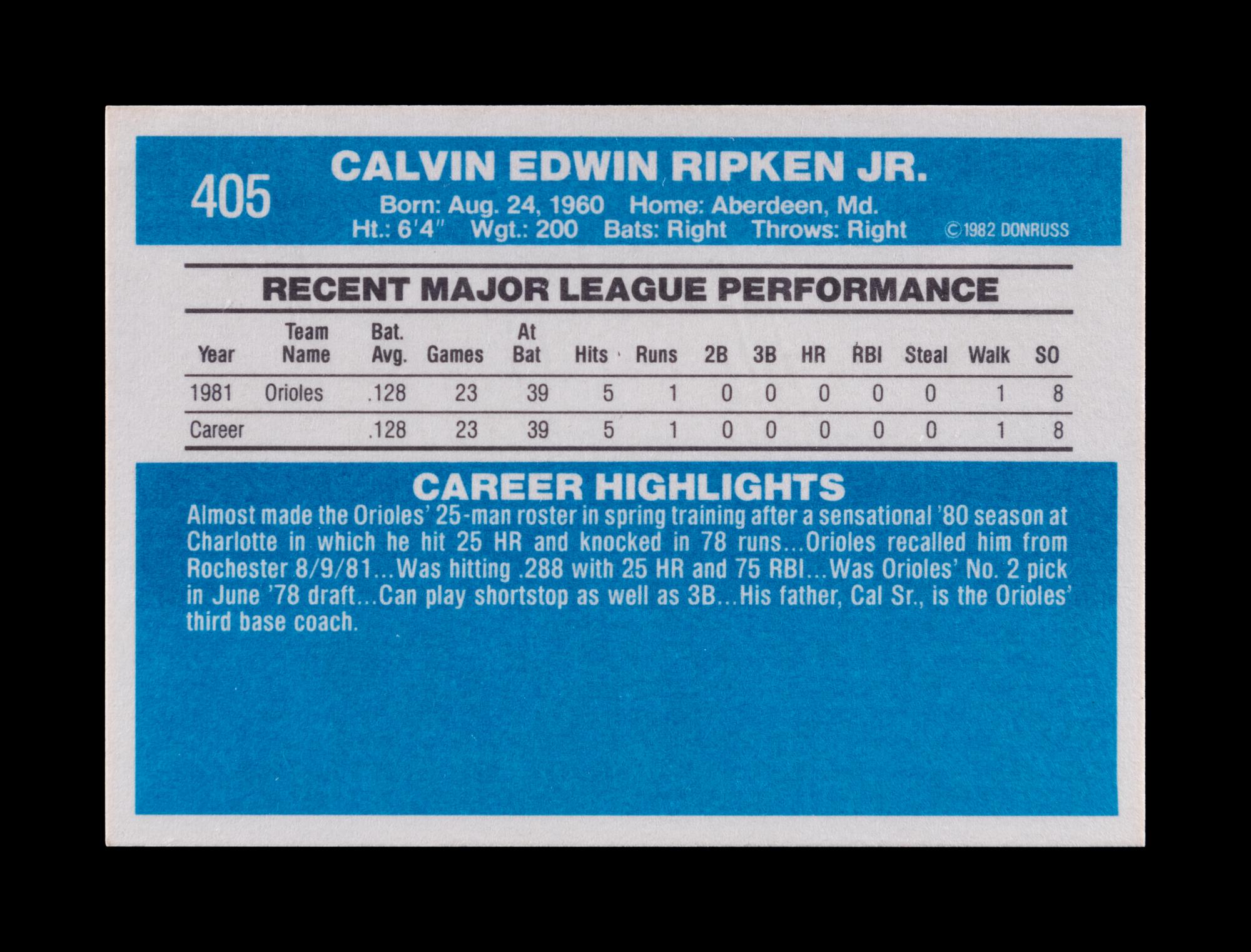 A Group of 22 Hall of Fame and Star Rookie Baseball Cards Including Cal Ripken Jr., Rickey Henderson and Ken Griffey Jr.,