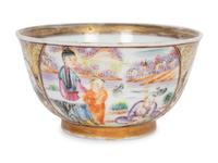 A Chinese Export Porcelain Famille Rose Cup and Saucer