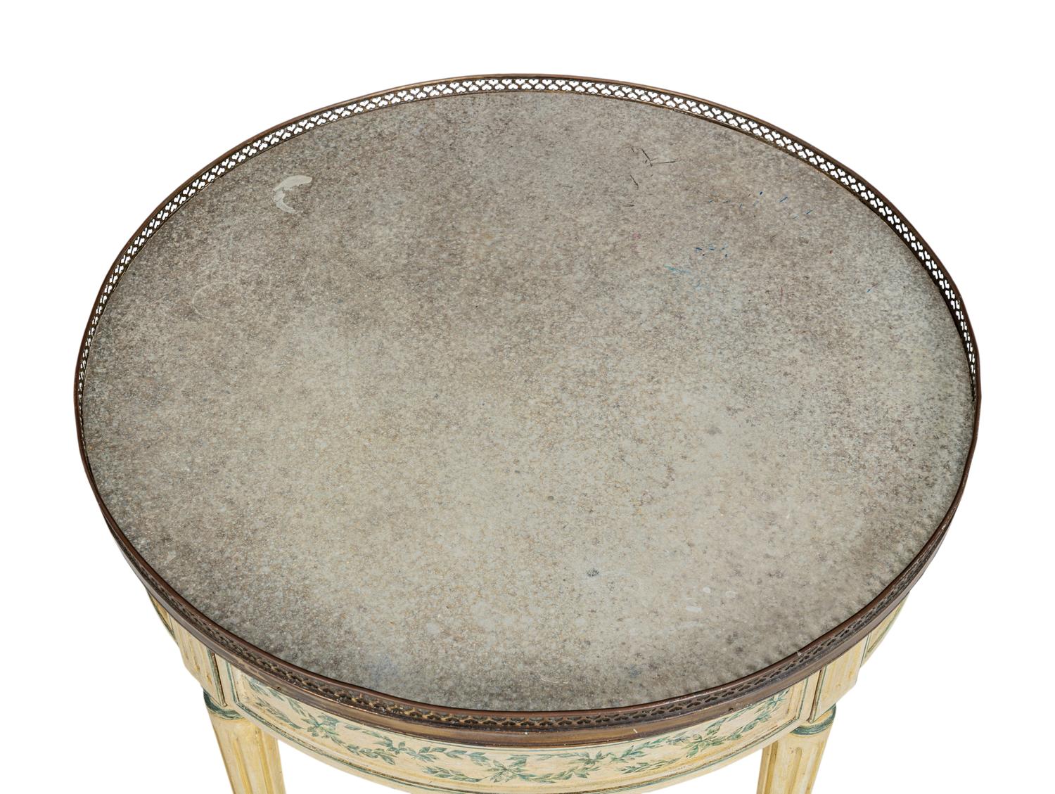 A Louis XVI Style Painted Bouillotte Table