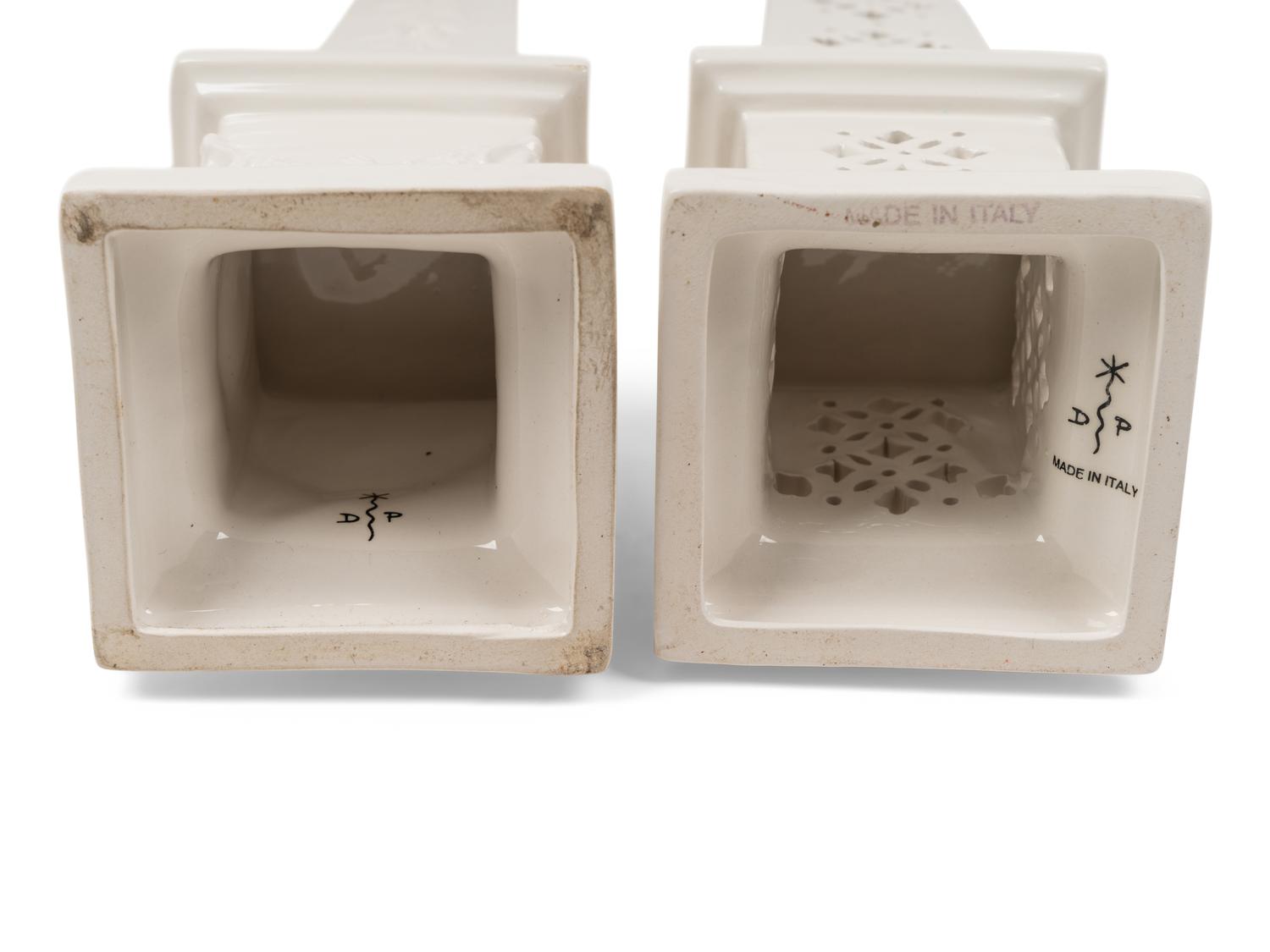 Three Ceramic Obelisks