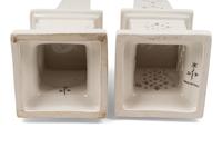 Three Ceramic Obelisks