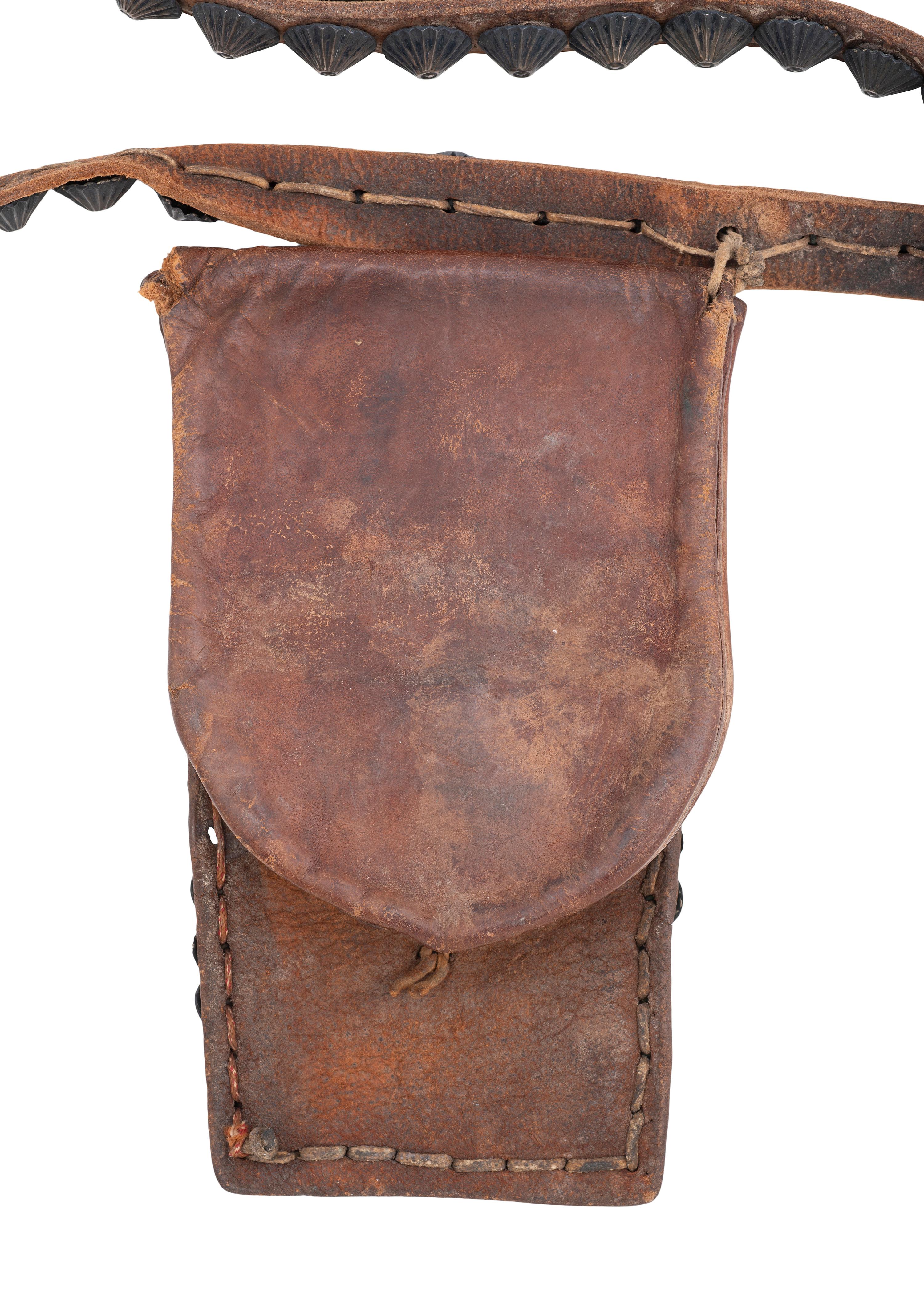 Navajo Bandolier Bag, with Silver Buttons, Collected by Hoffman Birney (1891-1958)