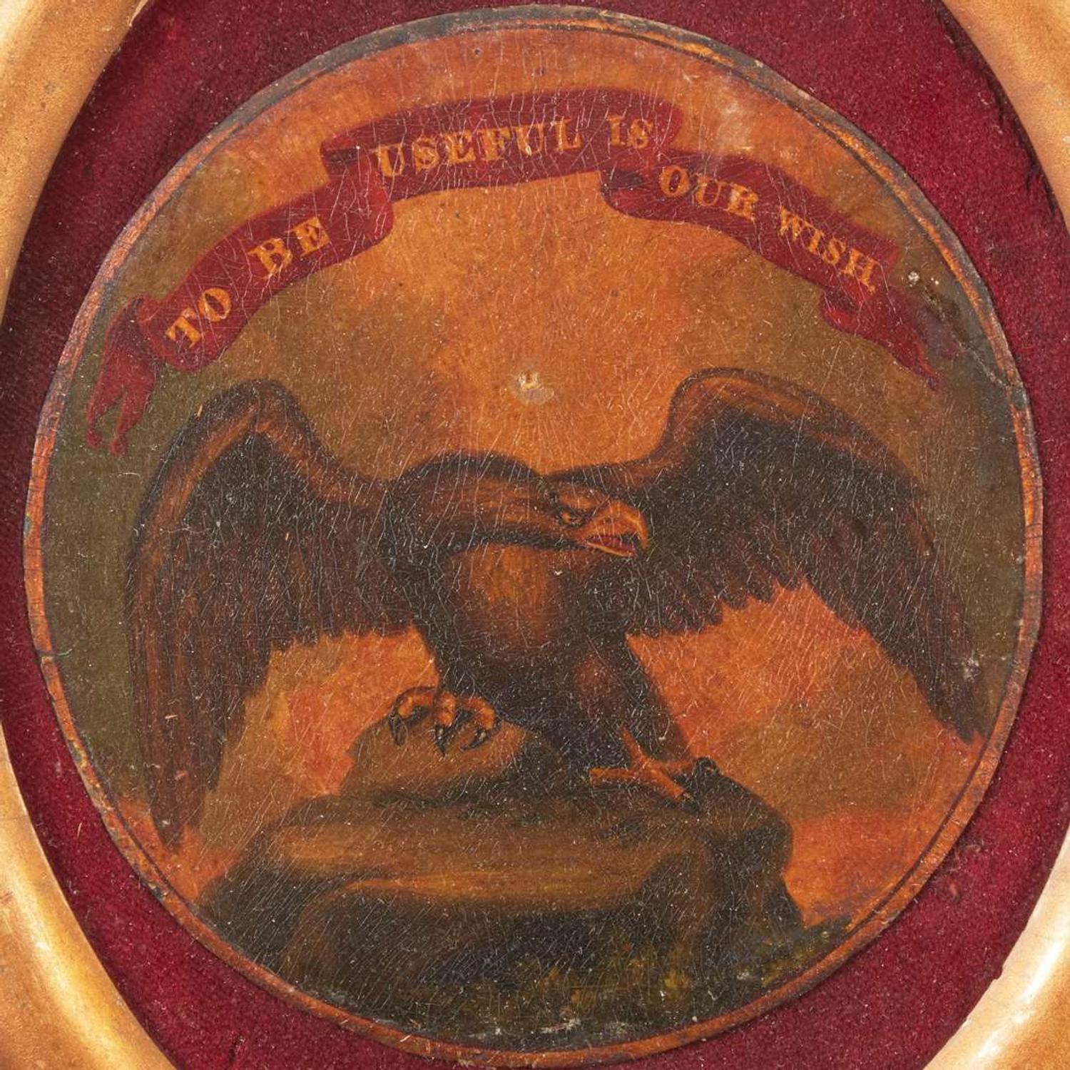 A Resolution Hose Company motto Philadelphia, PA, first half 19th century
