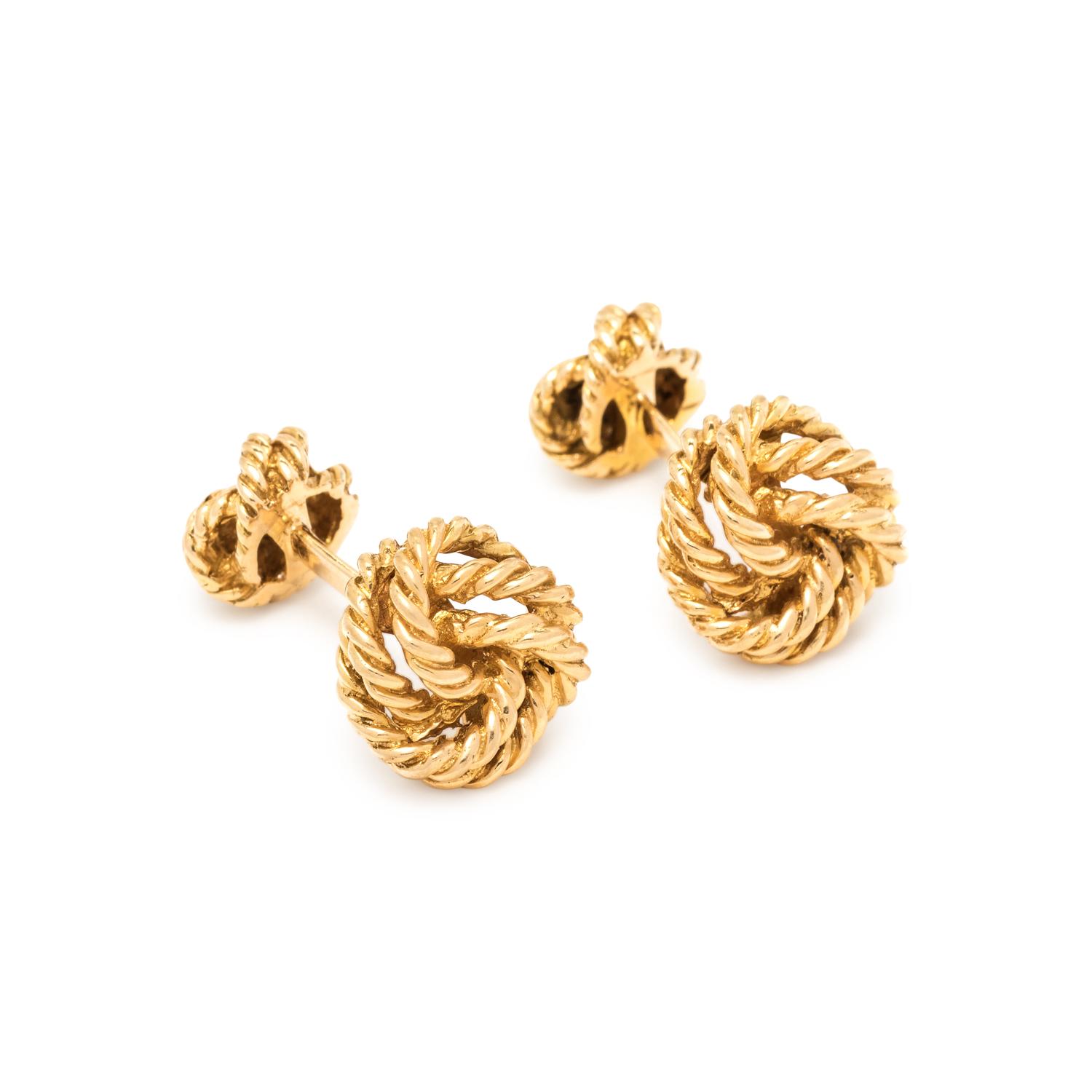YELLOW GOLD CUFFLINKS
