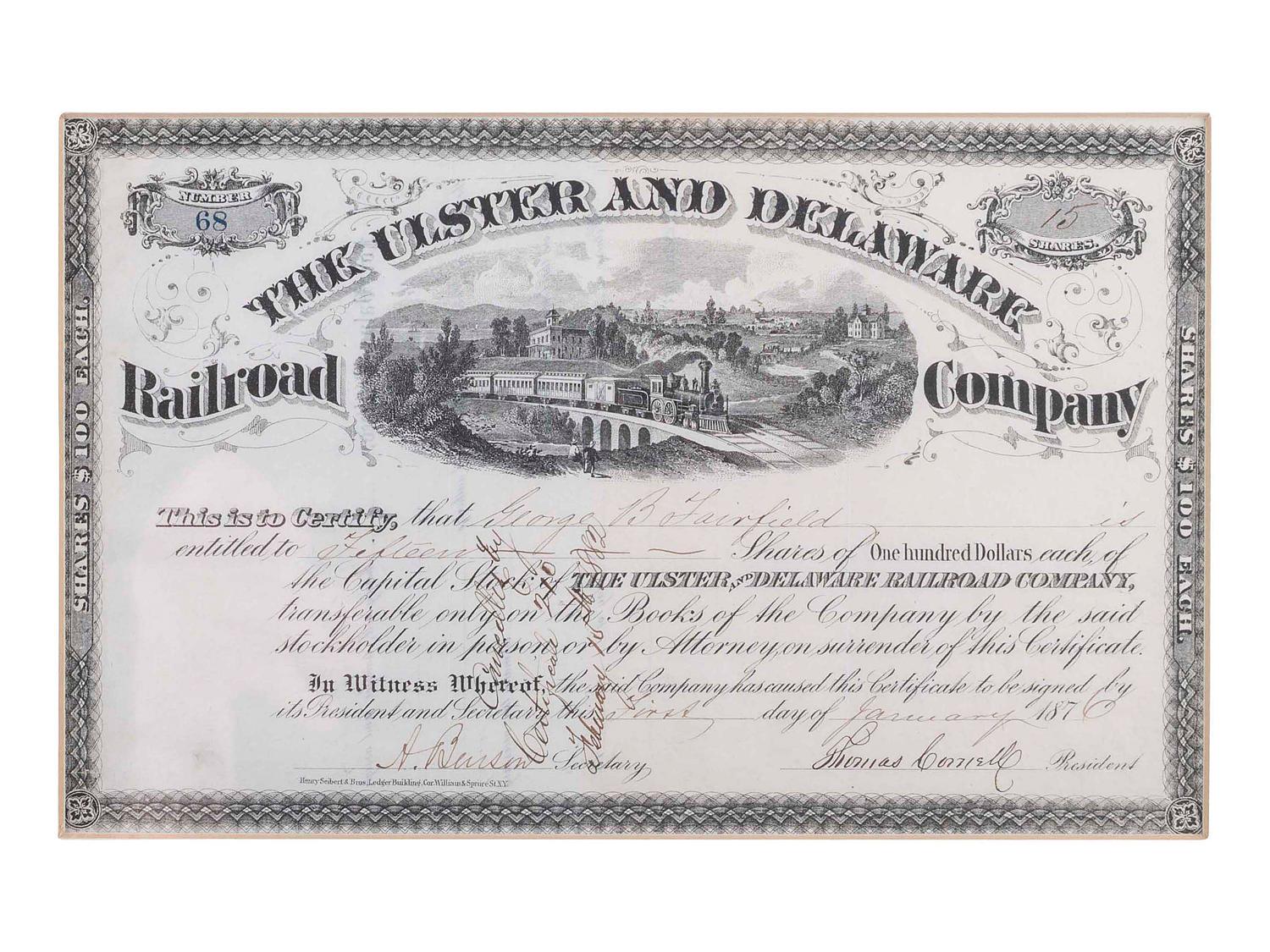 [STOCKS & BONDS] Lot of 33 both used and unused stocks, checks, and bonds as well as store certificates.