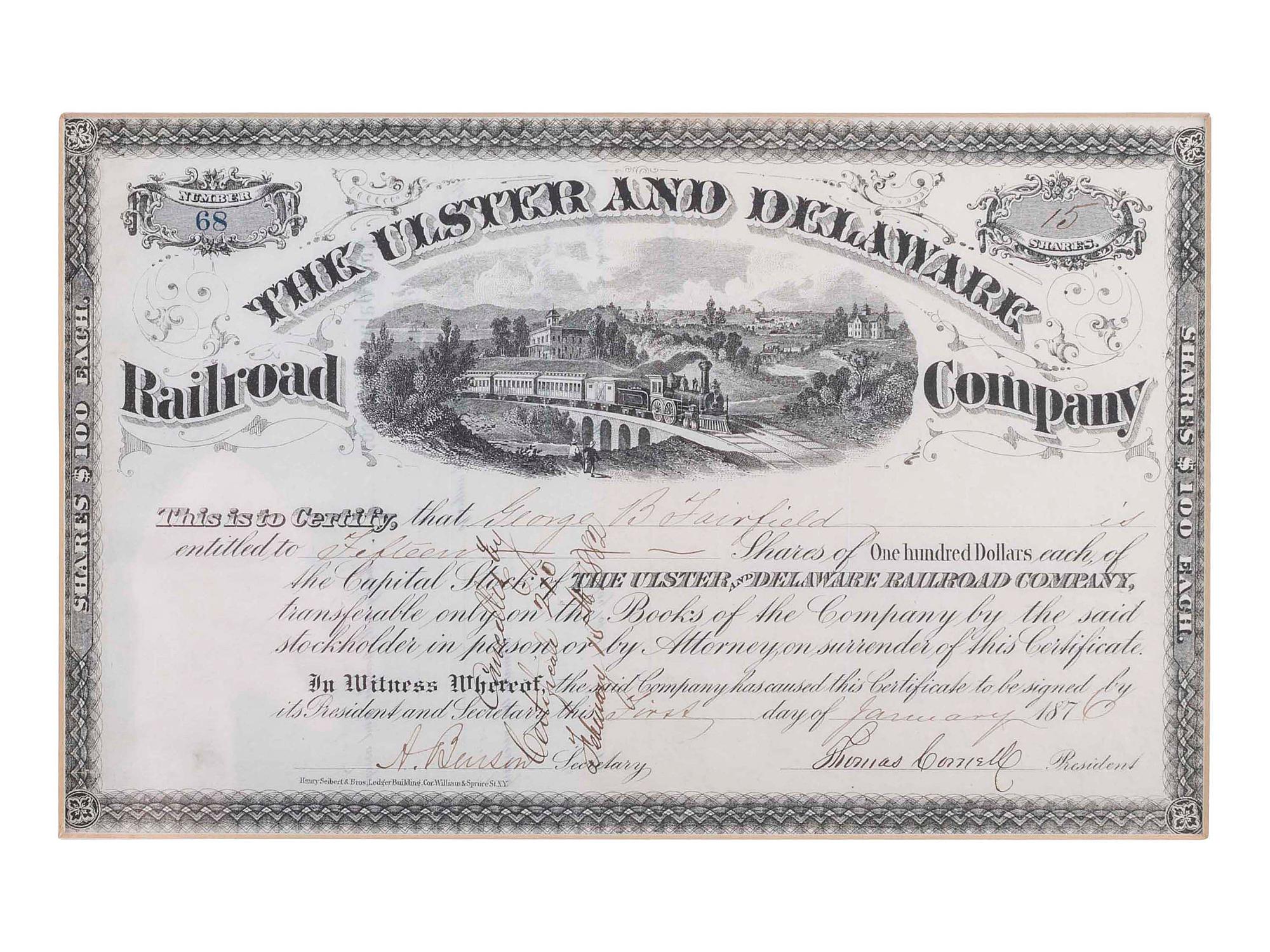 [STOCKS & BONDS] Lot of 33 both used and unused stocks, checks, and bonds as well as store certificates.