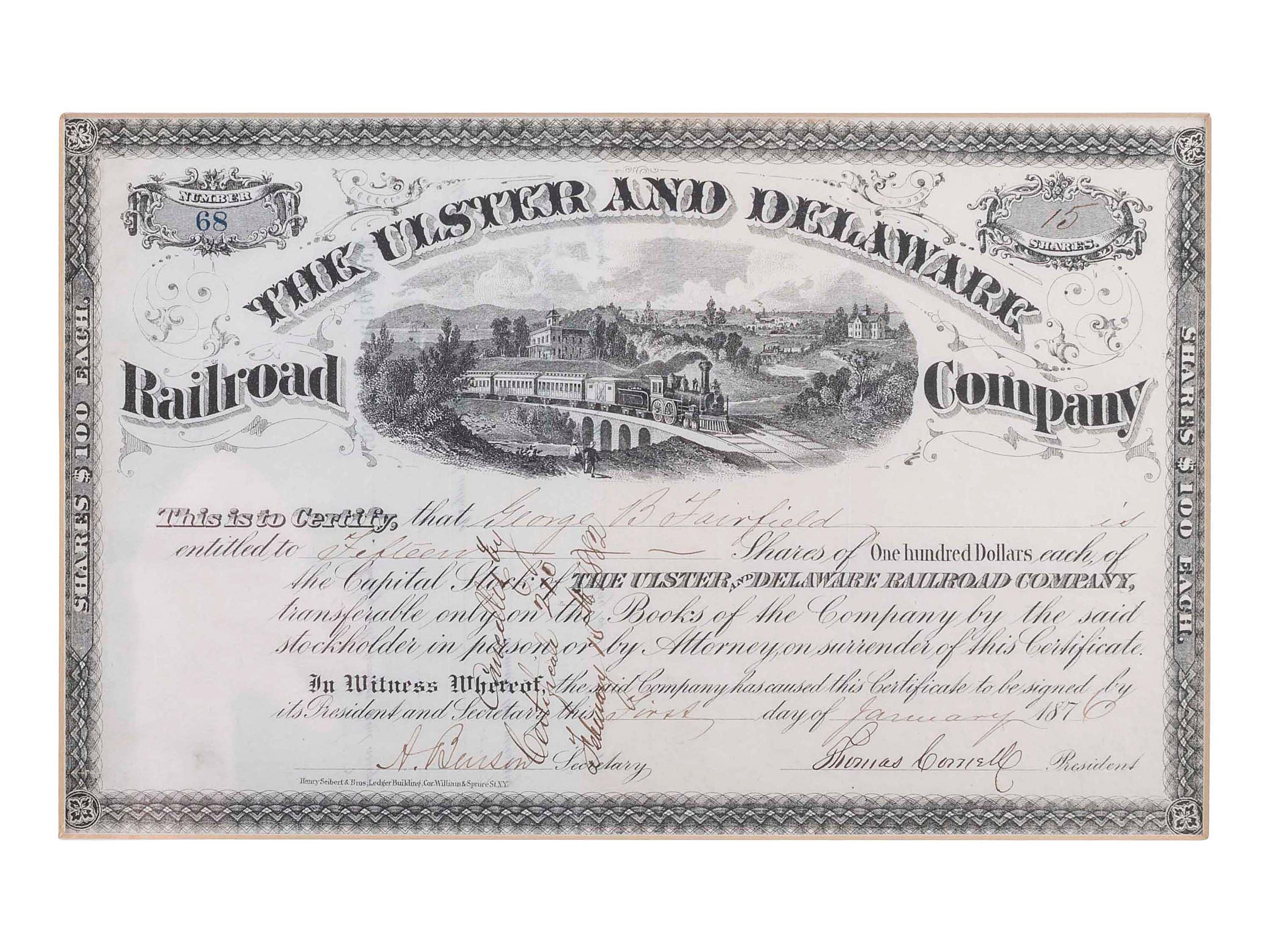 [STOCKS & BONDS] Lot of 33 both used and unused stocks, checks, and bonds as well as store certificates.