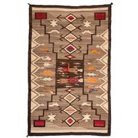 Navajo Pictorial Storm Pattern Weaving / Rug