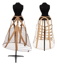 Two Late 19th Century Understructures: One 1860 Crinoline, One 1885 Bustle.
