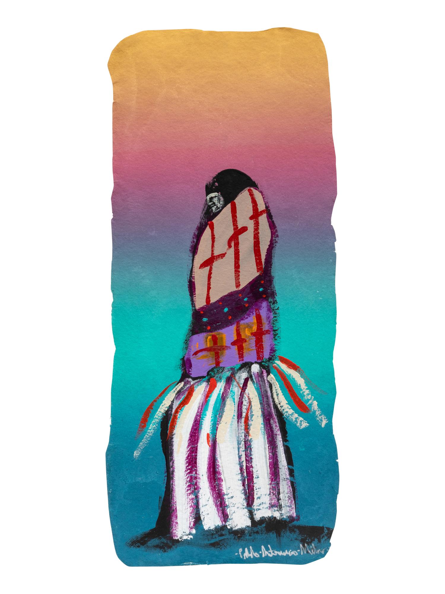 Maiden Dancer, Hopi Priest and Maiden Dancer Triptych