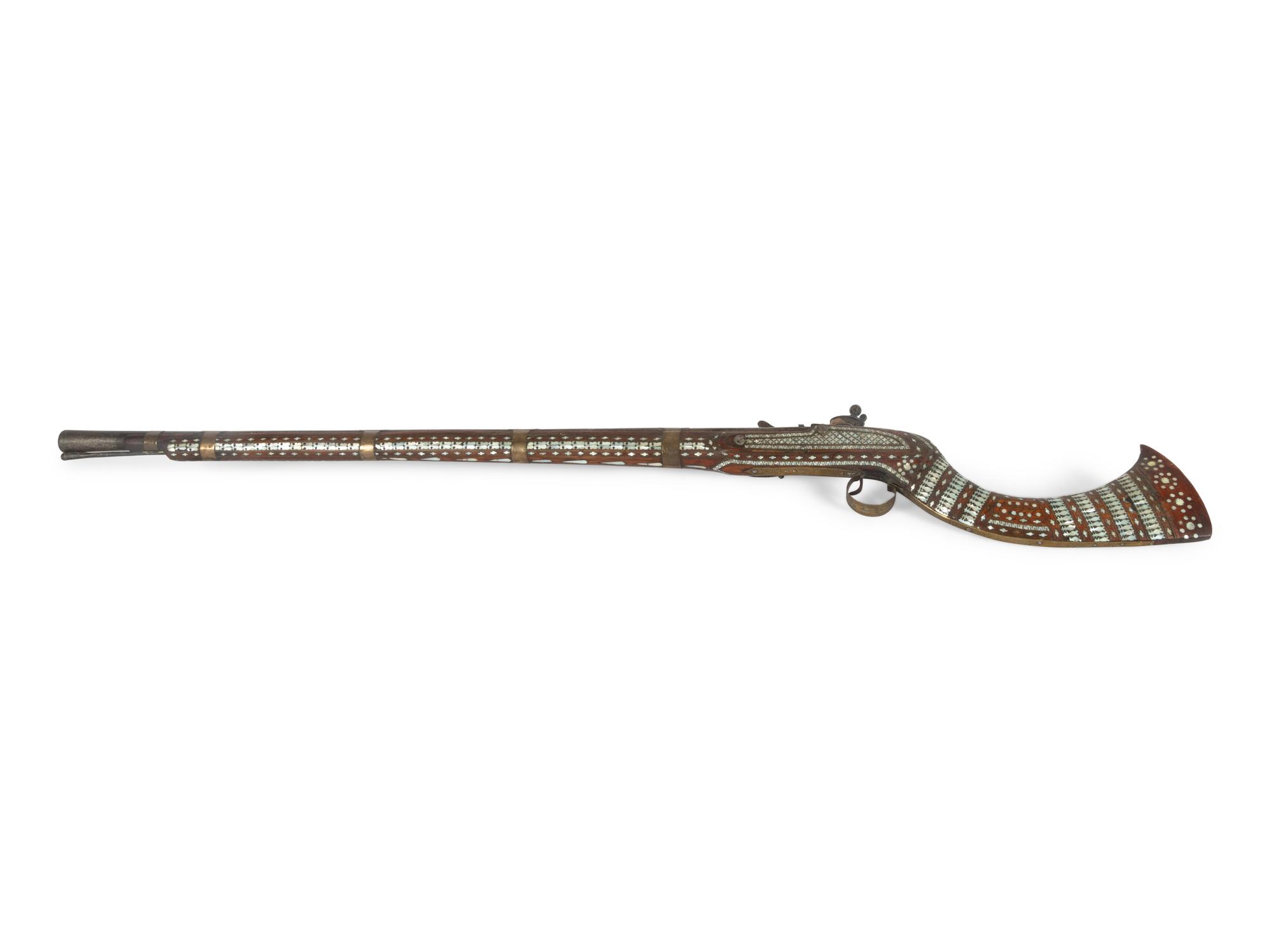 A Highly Decorated Afghan Jezail Rifle with an East India Company Flint Lock
