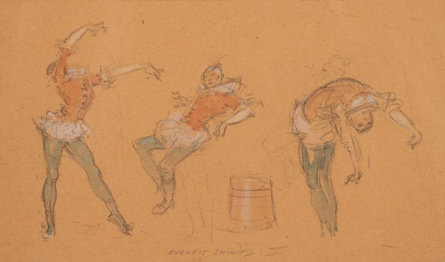 Three Figure Studies of a Clown