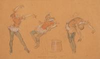 Three Figure Studies of a Clown