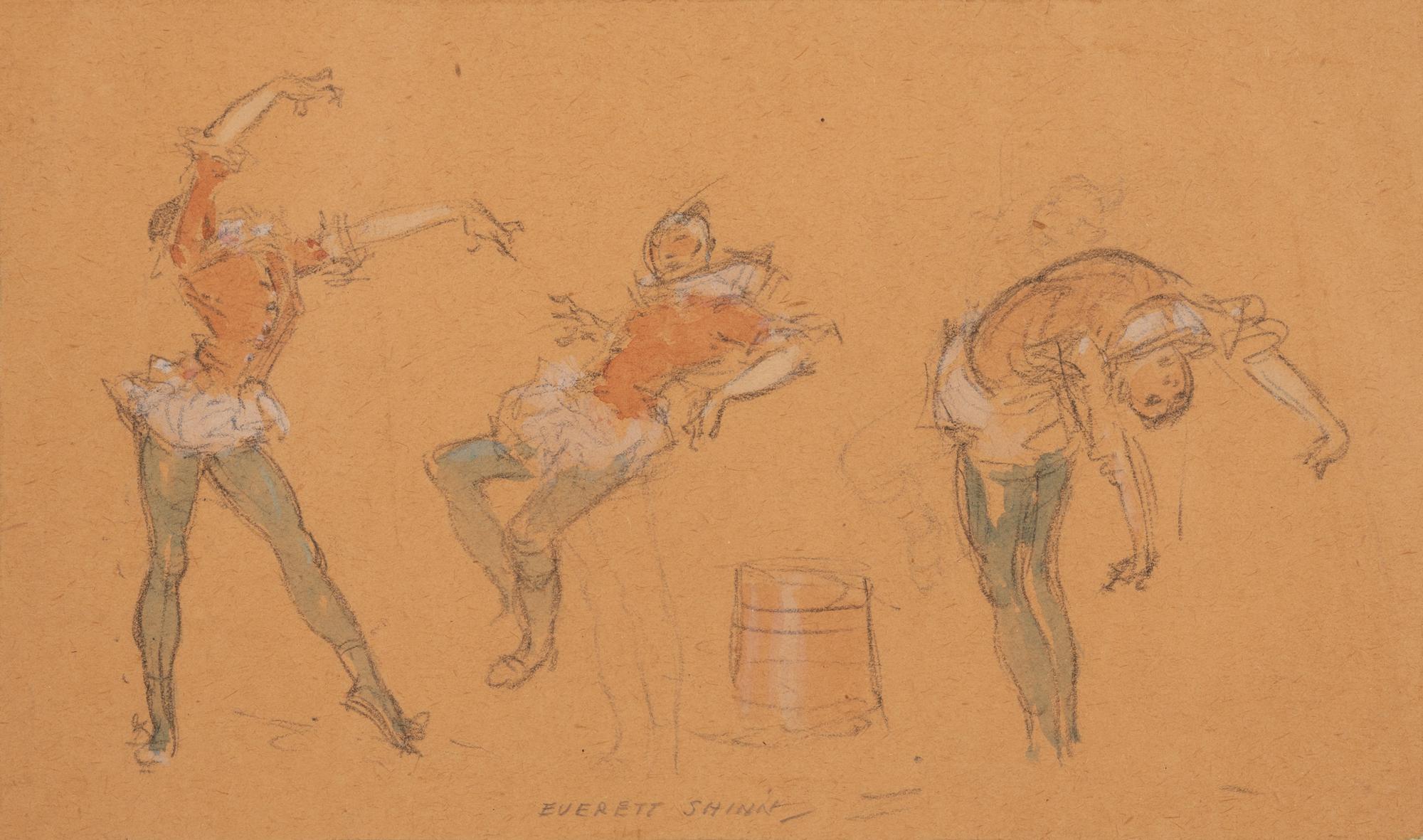 Three Figure Studies of a Clown