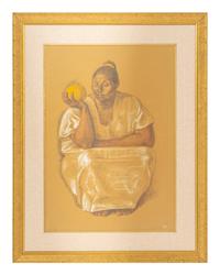 Mujer con naranja, 1974