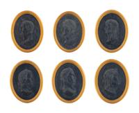 Six Framed Relief Plaques of Roman Emperors — 20TH CENTURY