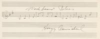CARMICHAEL, Hoagy (1899-1981). Autograph musical quotation signed ("Hoagy Carmichael"). N.d.