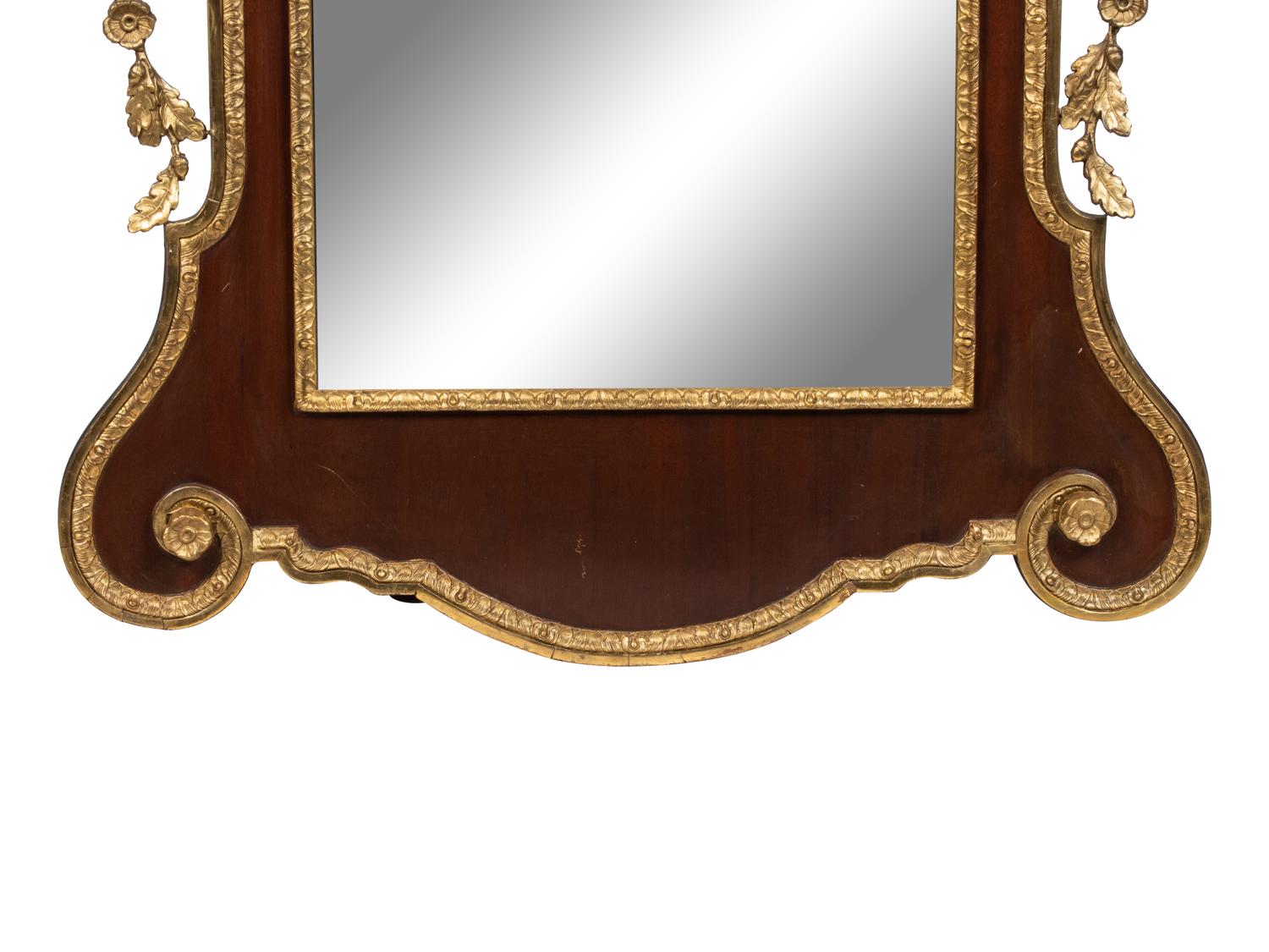 A Federal Mahogany and Giltwood Mirror