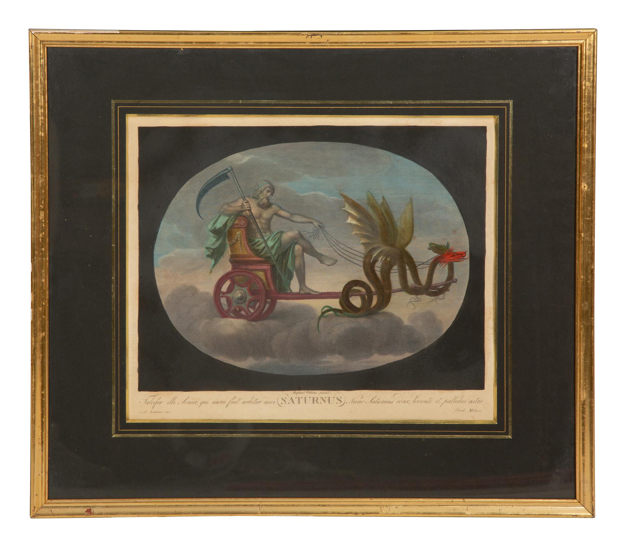 Eight Color Engravings by C. Lasinio after Raphael