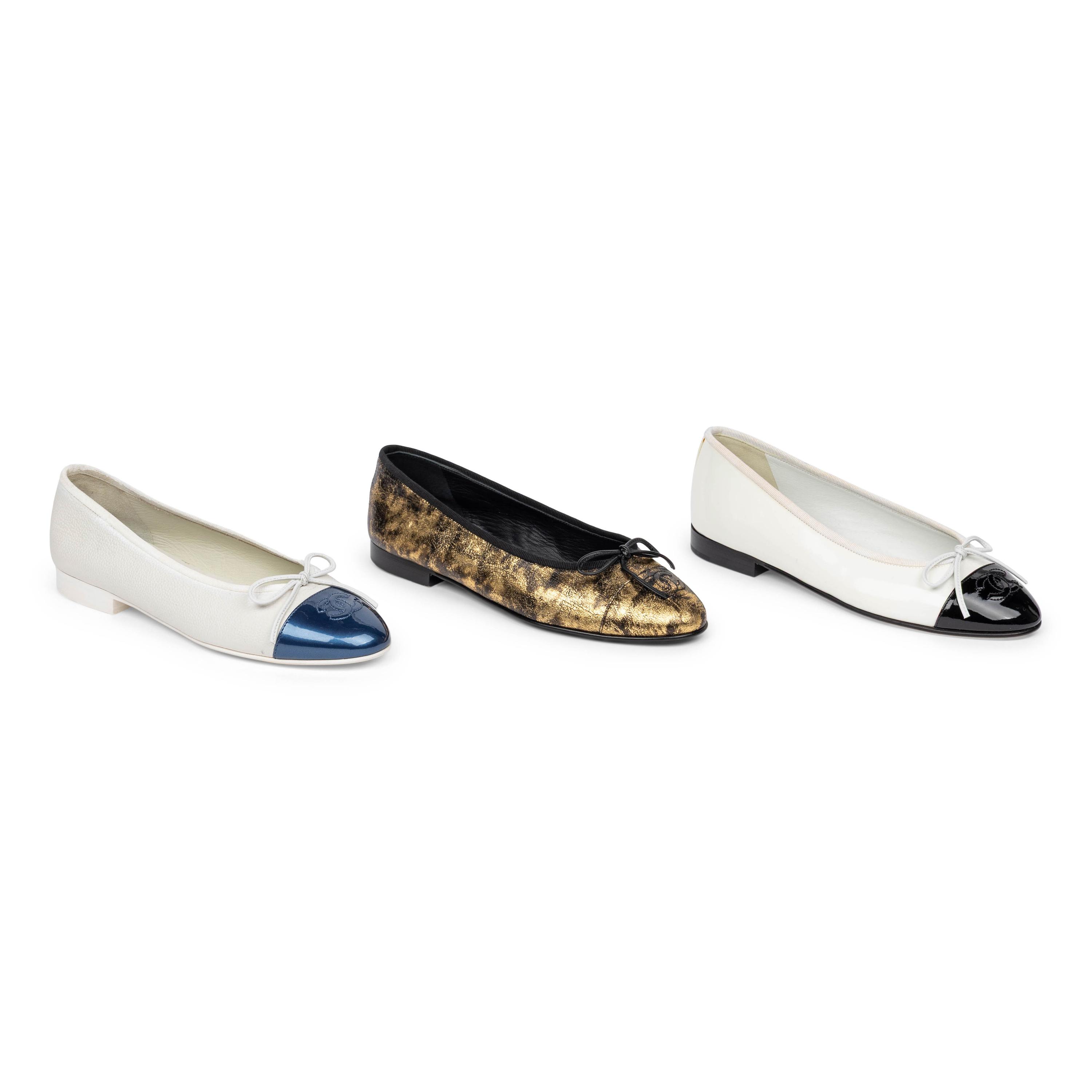Chanel, Three Pairs of Ballet Flats