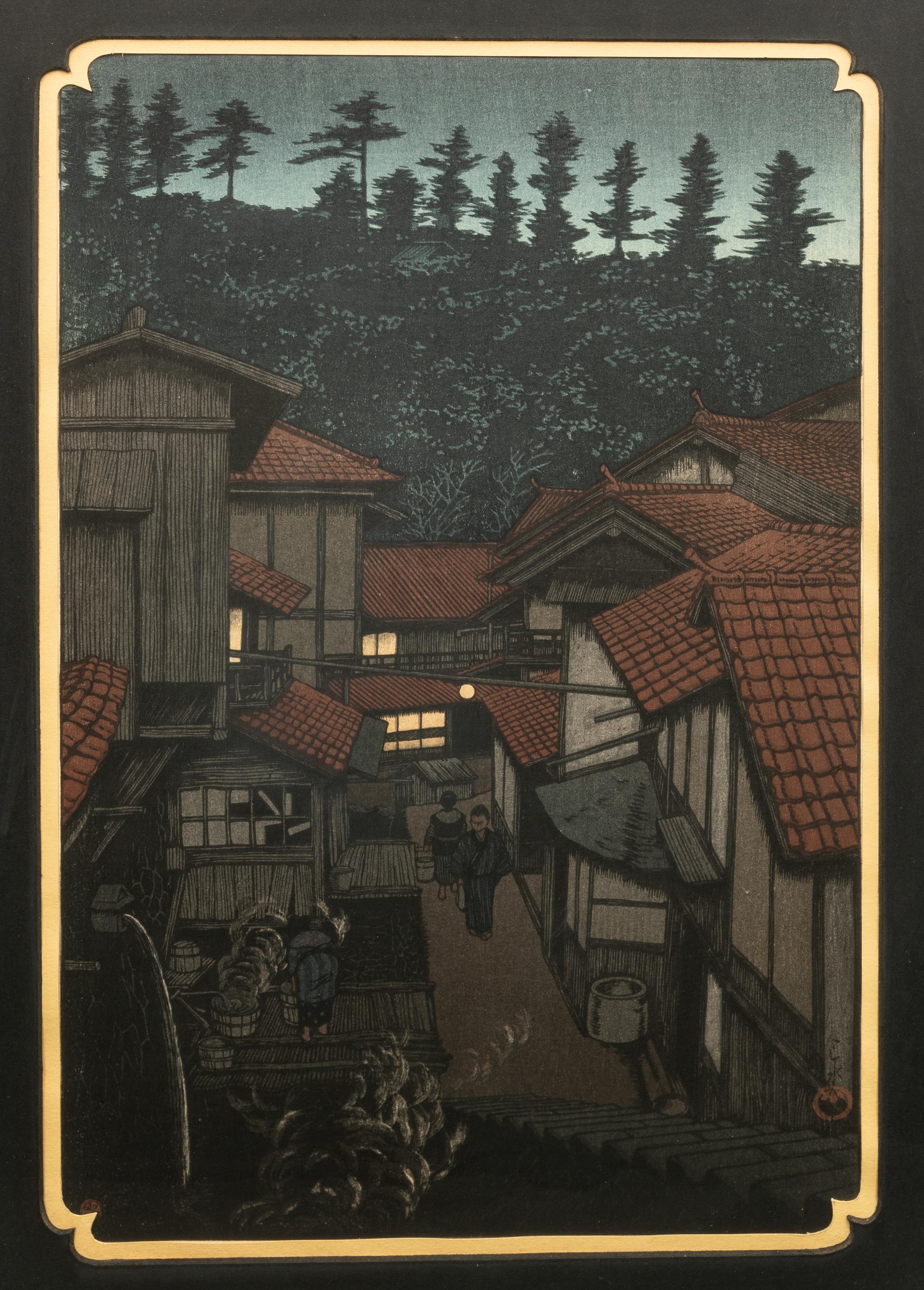 Eight Japanese Woodblock Prints
