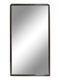 A Large Continental Gilt and Ebonized Overmantel Mirror