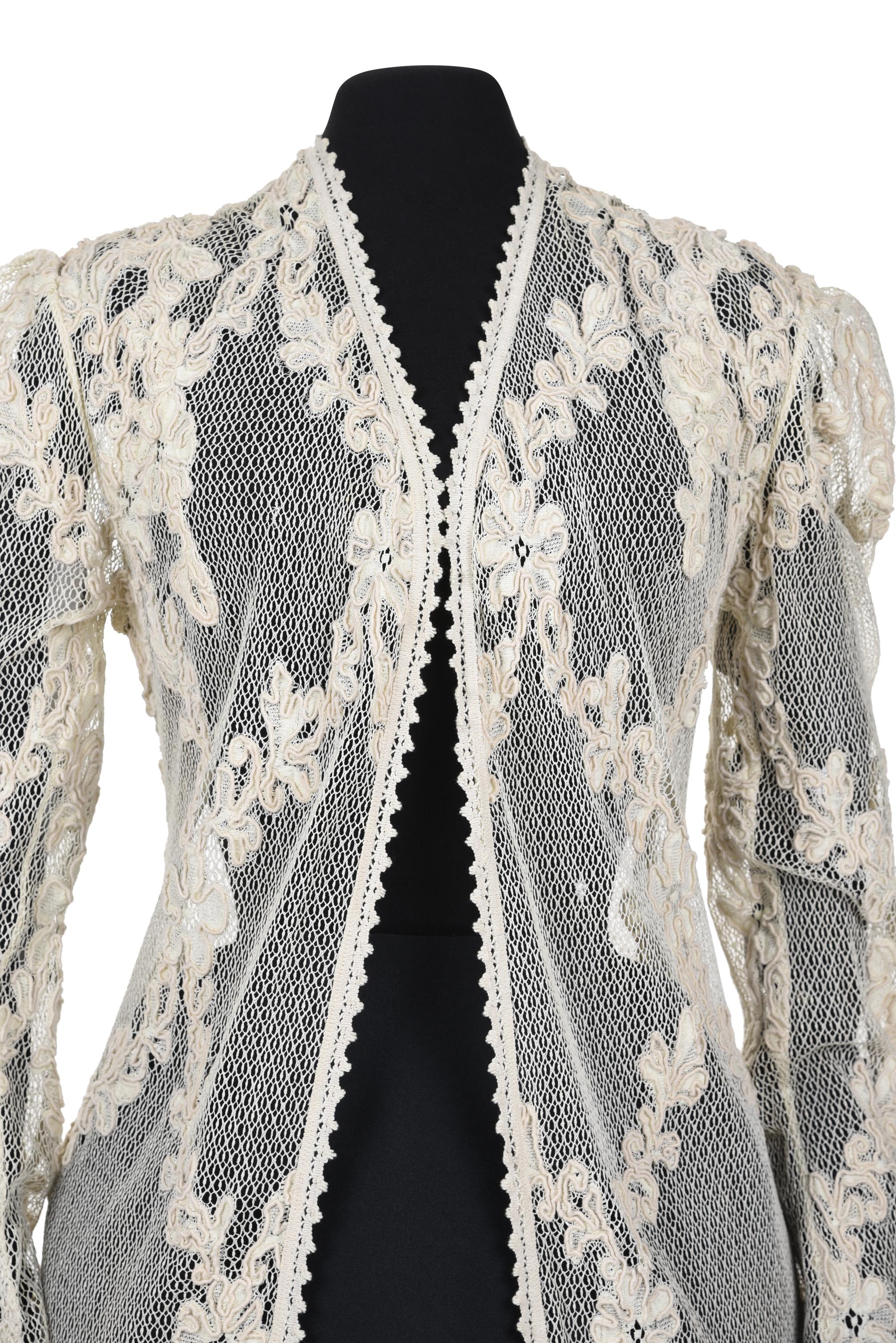 Two Edwardian Lace Jackets, Early 20th Century