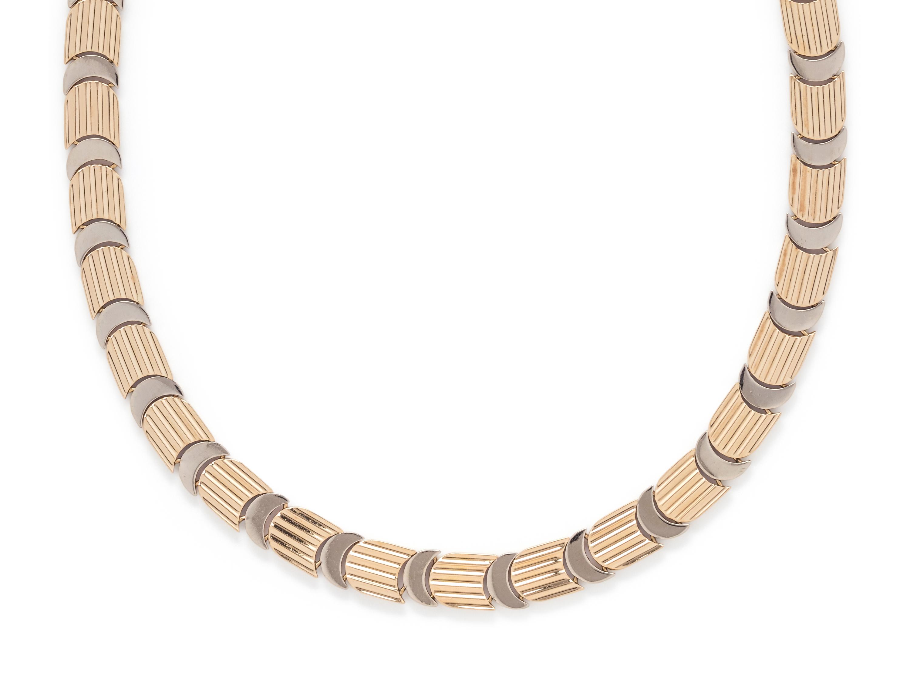 BICOLOR GOLD NECKLACE