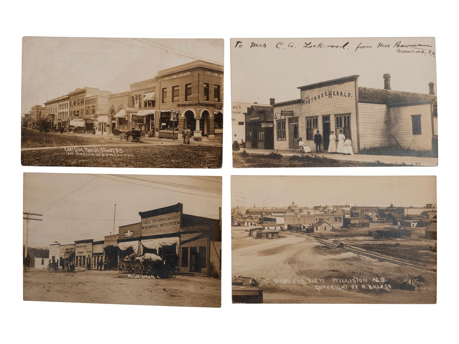 [WESTERN AMERICANA]. A group of 46 RPPCs & photographs of the Dakotas and the West.