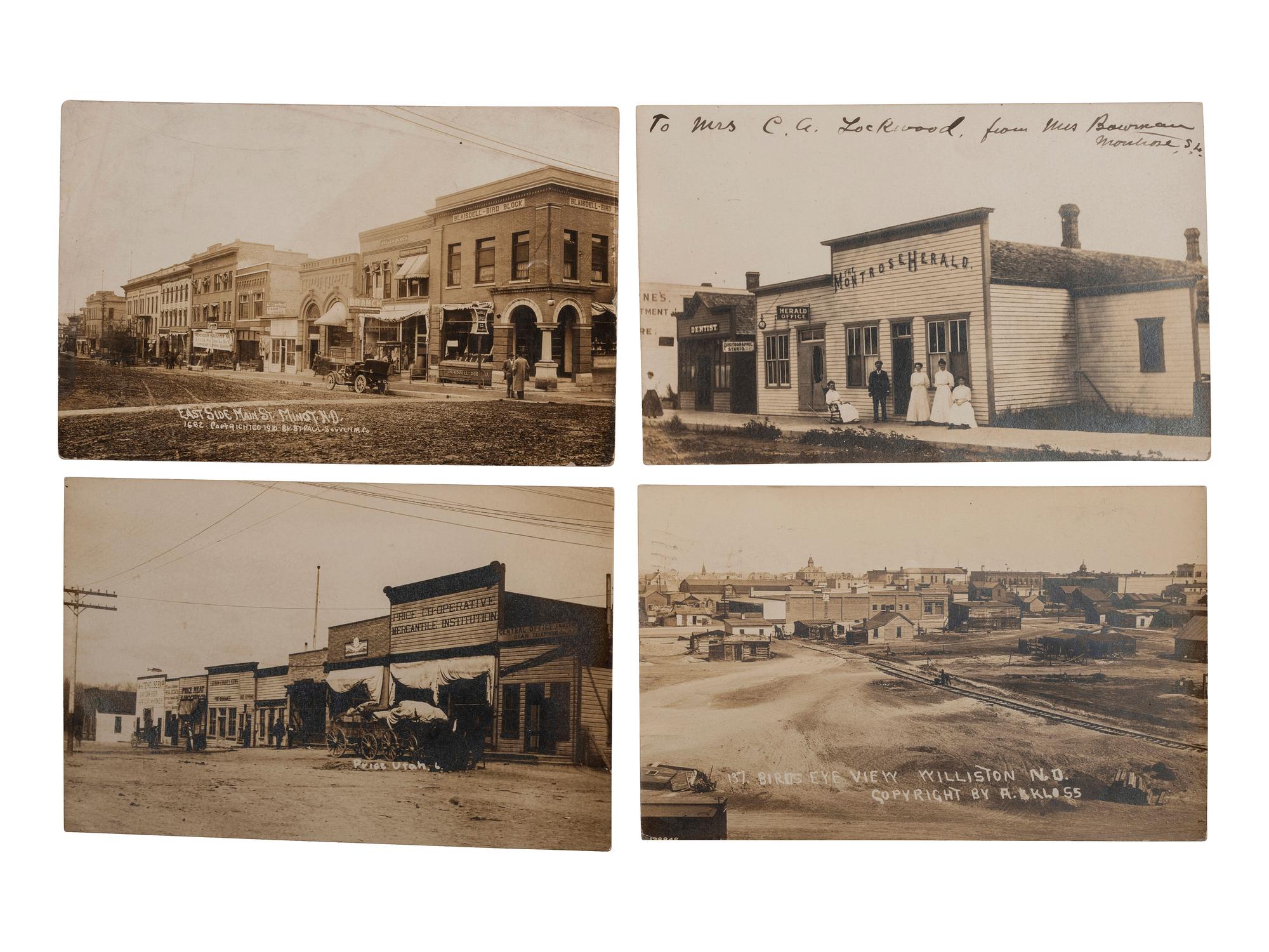 [WESTERN AMERICANA]. A group of 46 RPPCs & photographs of the Dakotas and the West.