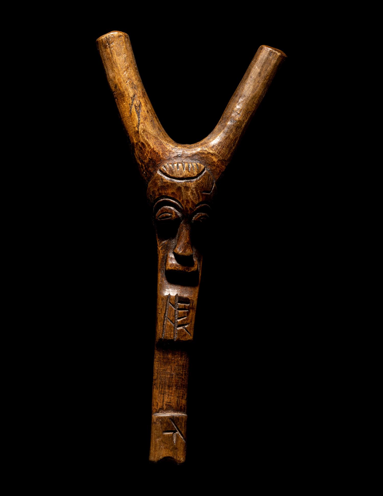Six African Wood Slingshots