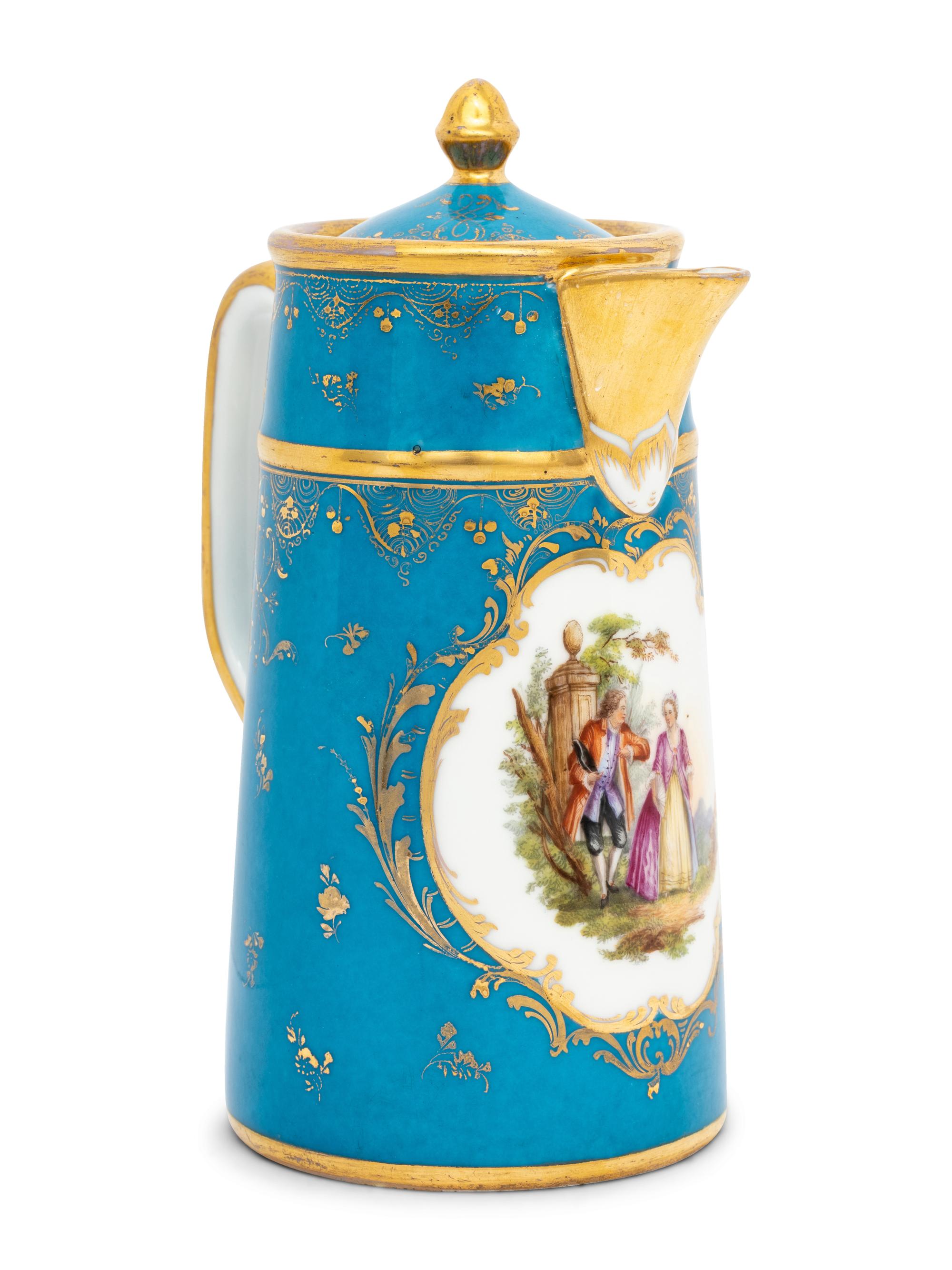 A Richard Klemm (Dresden) Porcelain Pitcher
