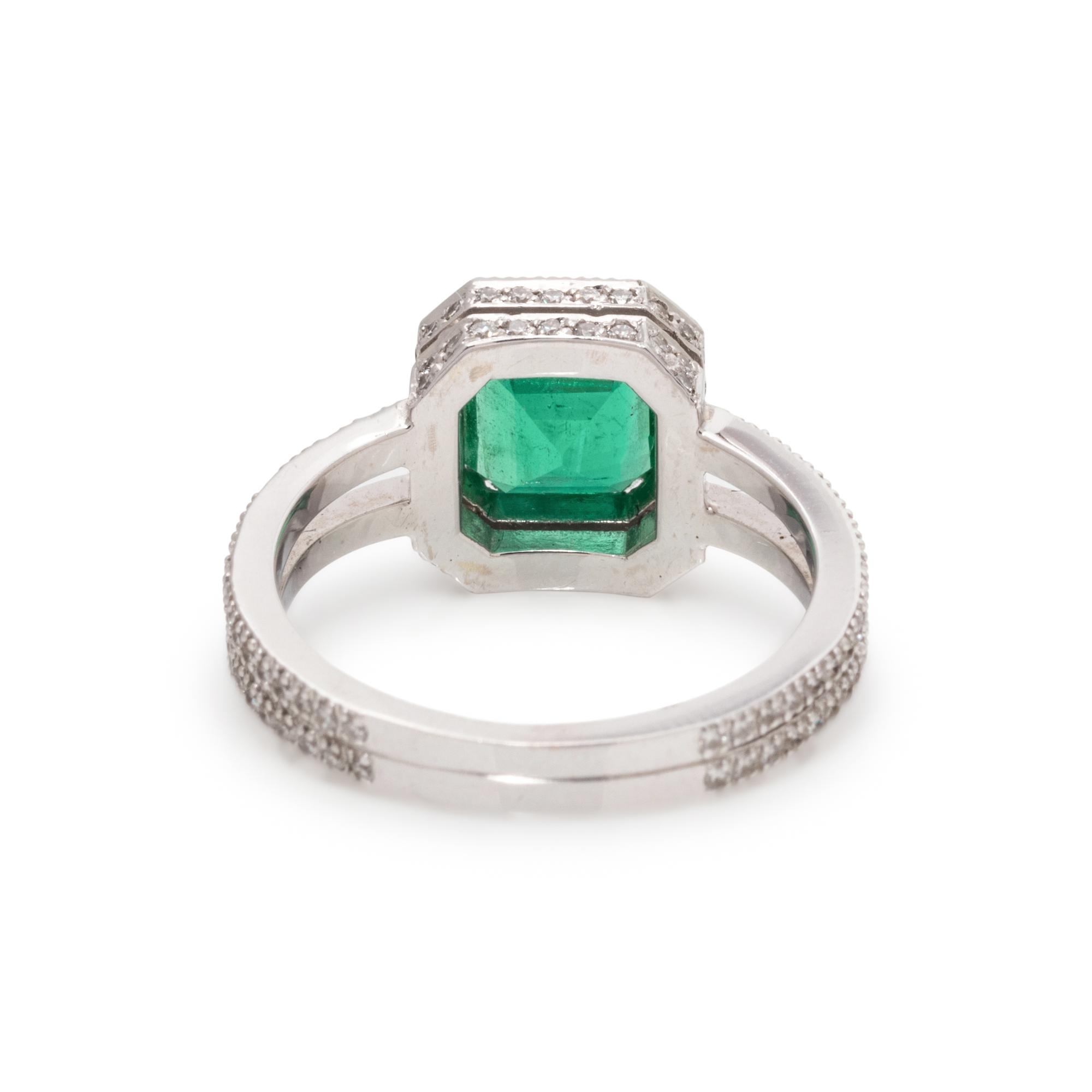 EMERALD AND DIAMOND RING