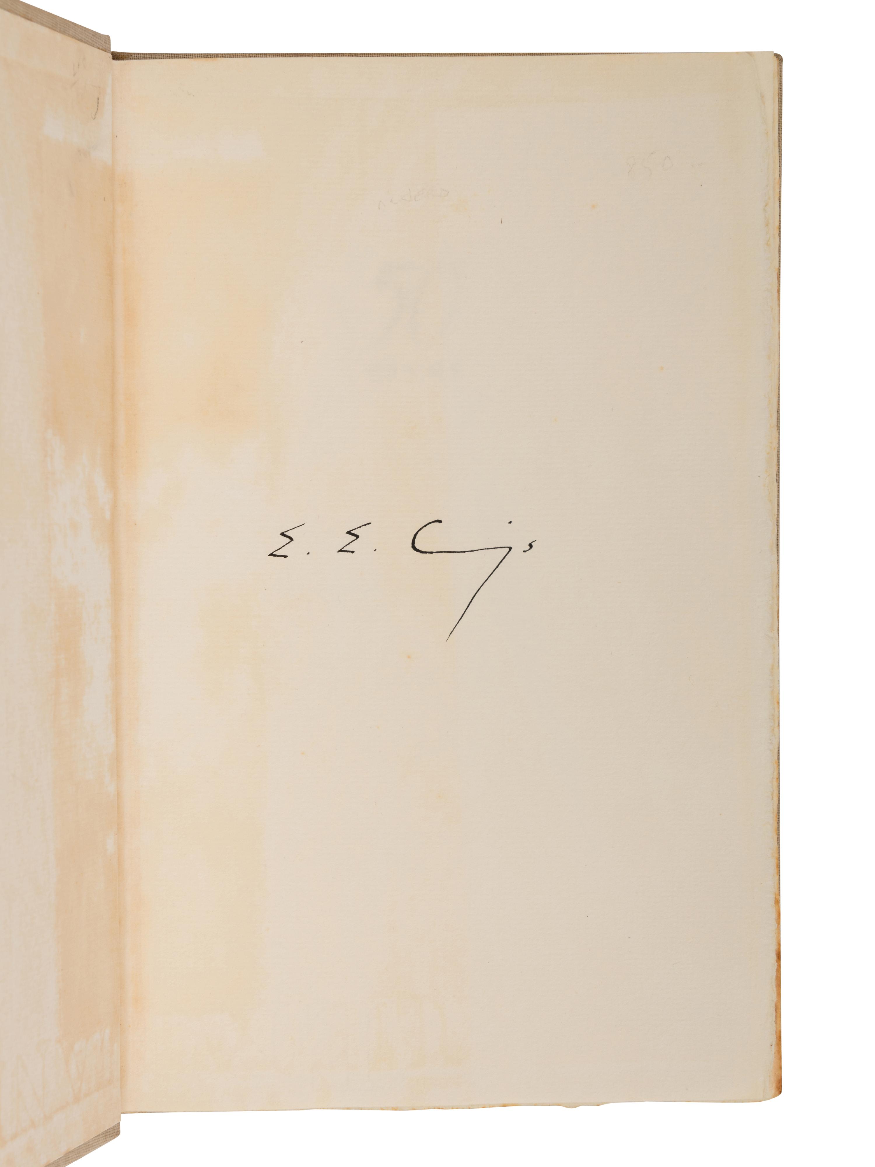 CUMMINGS, e.e. (1895-1962). 50 Poems . New York: Duell, Sloan and Pearce, 1940.