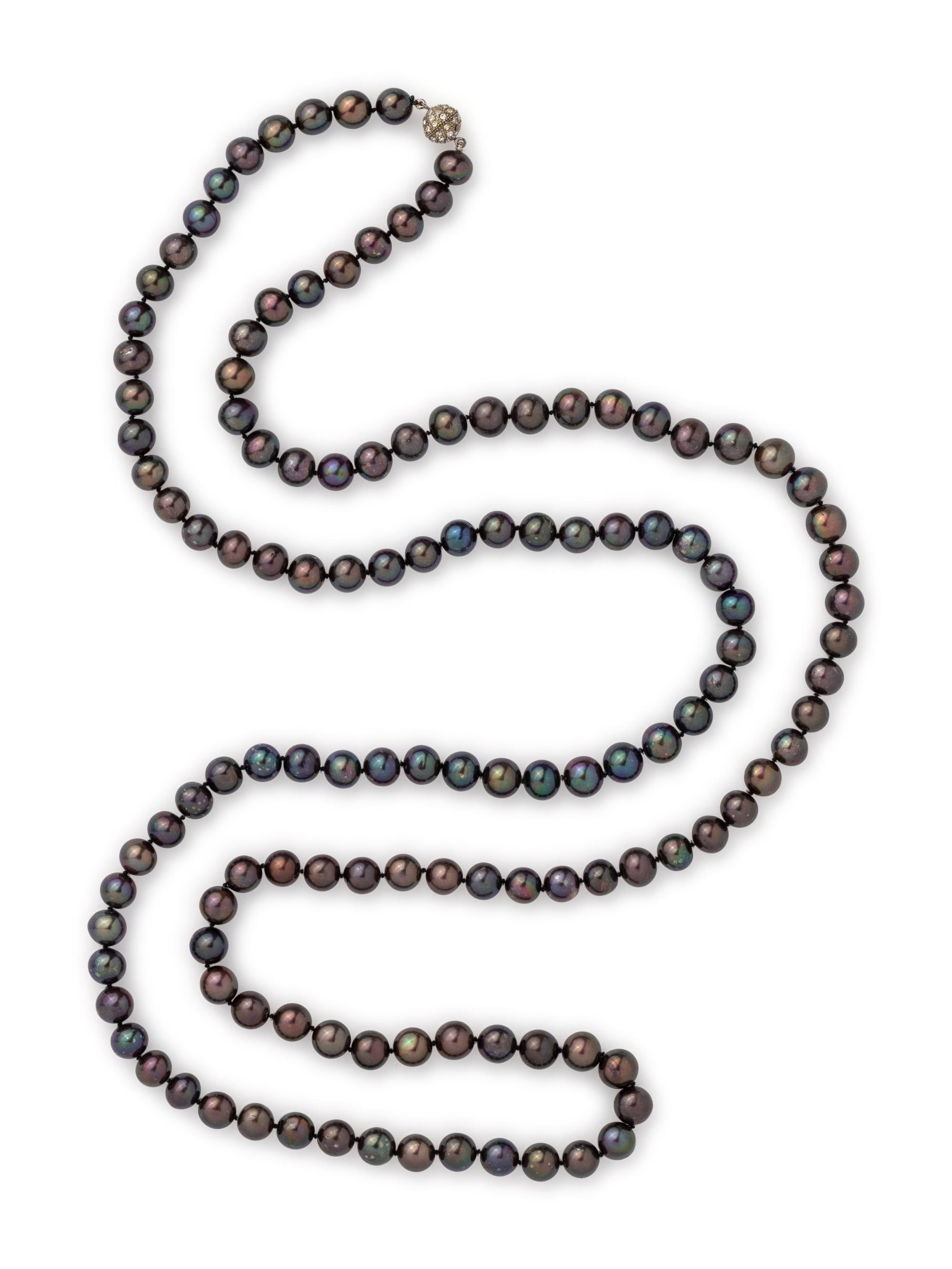 CULTURED BROWN PEARL NECKLACE