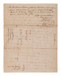 [LIBERIA]. Letter from an American Colonization Society agent regarding a freeman named Cocoa. 1836.